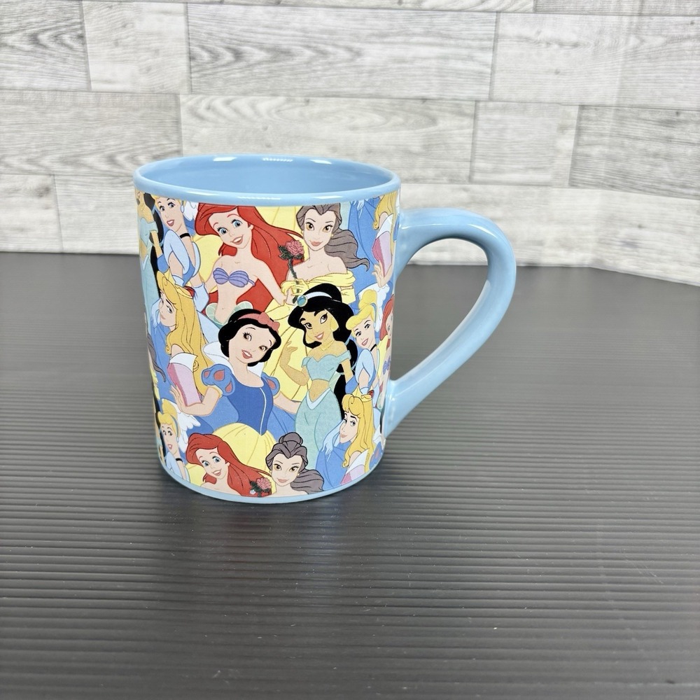 Disney Princess Cinderella Coffee Cup Ceramic 14oz Tea Mug‎ Belle Ariel Jasmine